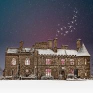 Winter illuminations at Palace House Beaulieu