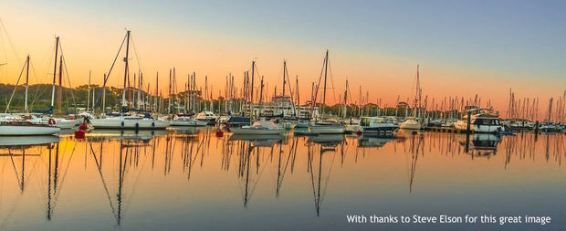 Yachts in Lymington by Steve Elson