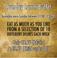 Sunday lunch buffet at Rivaaz - a great idea for Mothering Sunday