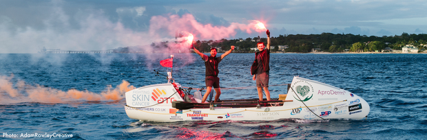 The Ocean Brothers completed their row across the Atlantic on Mothering Sunday!