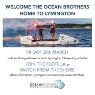 Welcome the Ocean Brothers home to Lymington 30th March