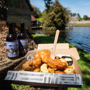 Enjoy takeaway fish and chips from Monty's Inn in Beaulieu every Friday over the summer months